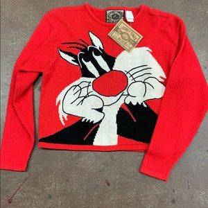 Looney Tunes Knitted Sweater NWT